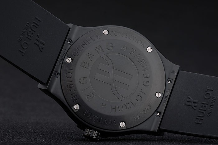 Hublot Big Bang bracelet en caoutchouc noir Beige Dial 80200-6