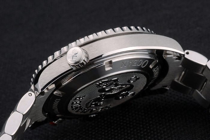Omega Seamaster Planet Ocean orange Tachymeter cadran noir bracelet en acier inoxydable 80241-8