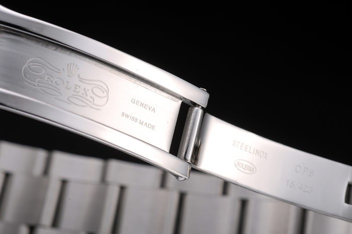 Rolex Explorer en acier inoxydable cadran blanc Tachymeter Bezel-6