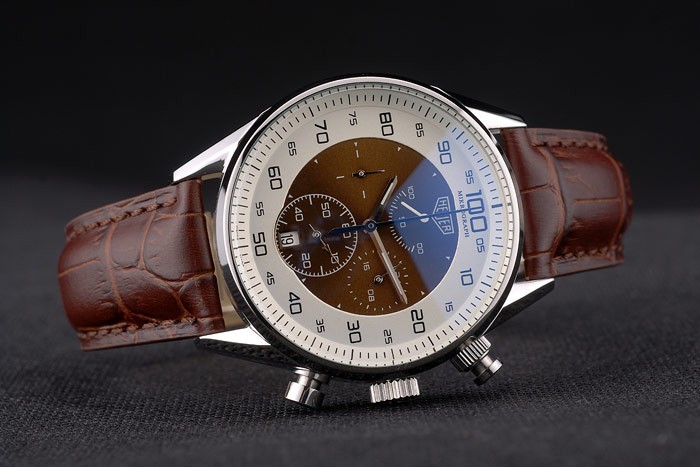 Tag Heuer Mikrograph Limited Edition bracelet en cuir brun 7916-4