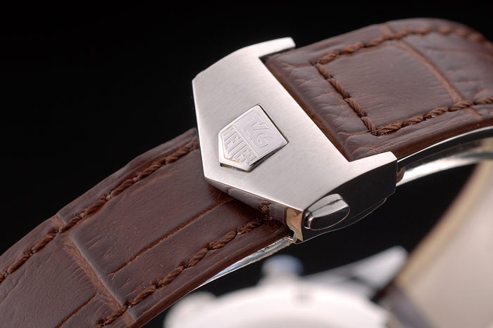 Tag Heuer Mikrograph Limited Edition bracelet en cuir brun 7916-6