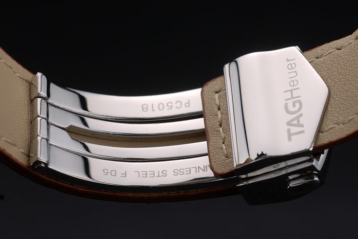Tag Heuer Mikrograph Limited Edition bracelet en cuir brun 7916-7
